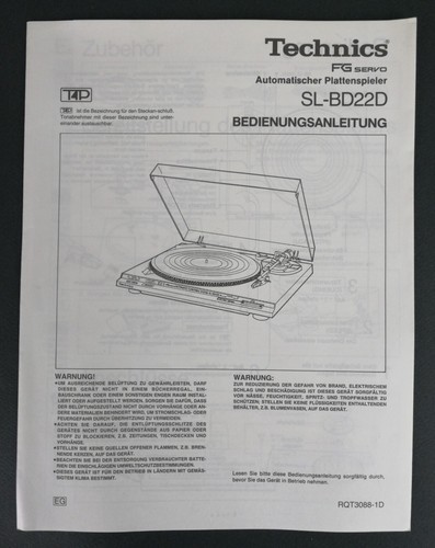 Manuale originale technics - originale,